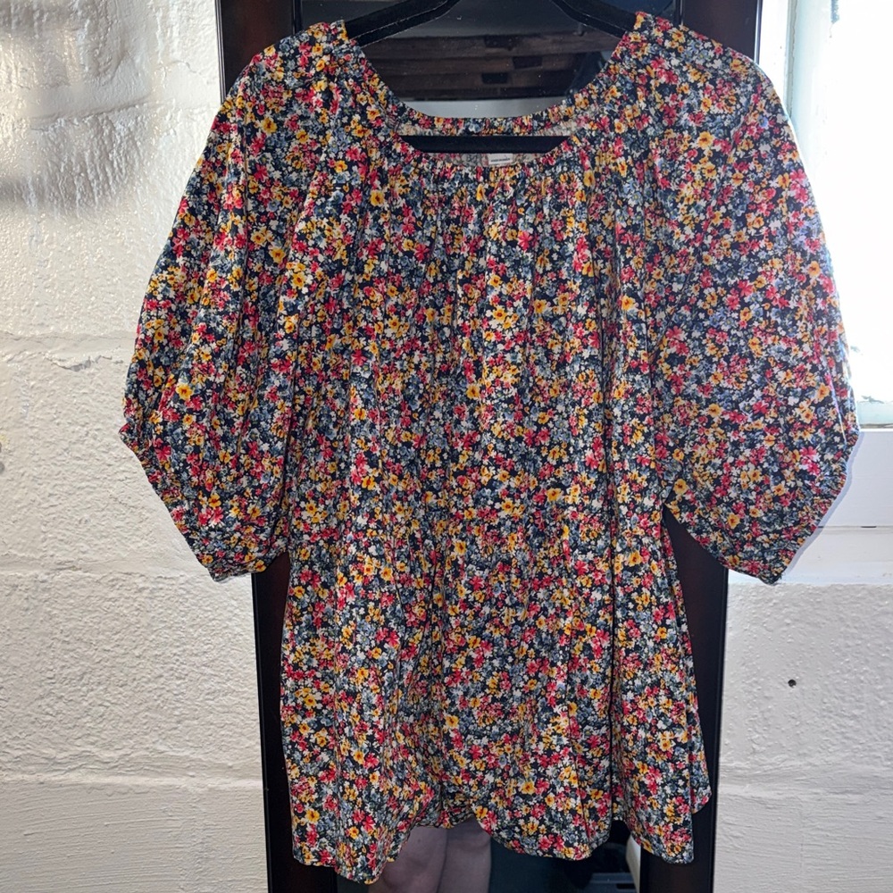 Old Navy Multicolor Floral Blouse